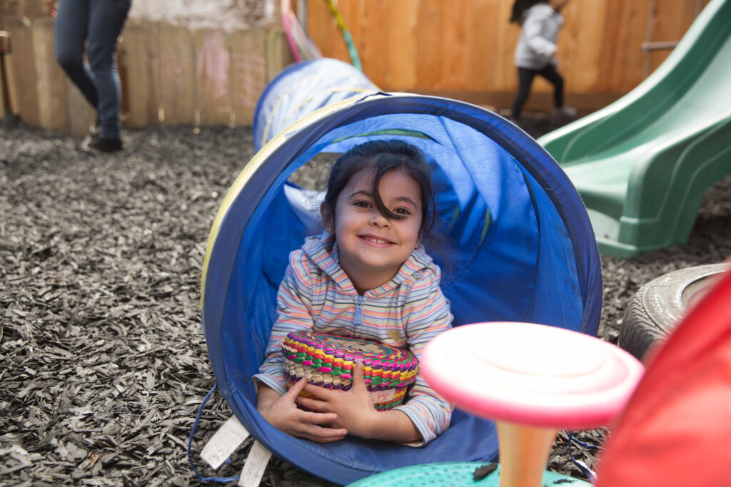 photo of child on playground