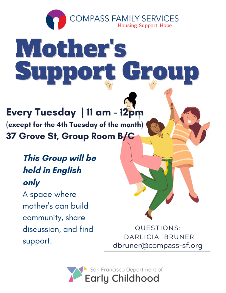 Flyer for Mother's Support Group