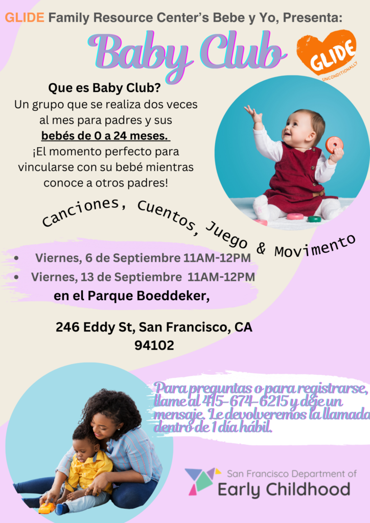 Spanish Flyer for Baby Club